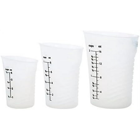 s Set Of-3 High Heat Silicone Measuring Cups 2 Cup (480 Ml) 1 Cup (240 Ml) And 1/2 Cup (120 Ml)
s Set Of-3 High Heat Silicone Measuring Cups 2 Cup (480 Ml) 1 Cup (240 Ml) And 1/2 Cup (120 Ml)