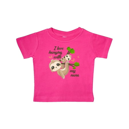 Inktastic Hanging With My Nana Gift Baby Boy or Baby Girl T-Shirt