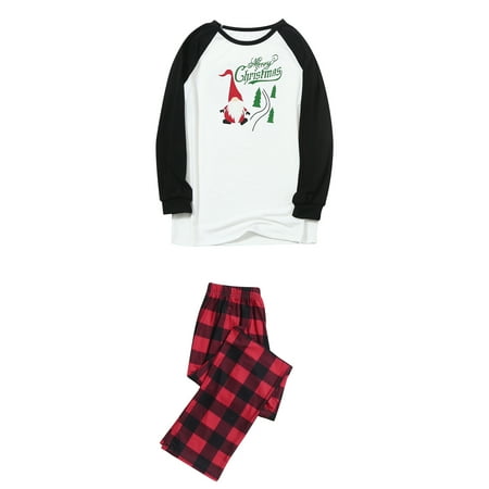 Seyurigaoka Fashion Family Parent-child Pajamas Cute Christmas Printing Top and Elastic Plaid Trousers Two Piece Set
Seyurigaoka Fashion Family Parent-child Pajamas Cute Christmas Printing Top and Elastic Plaid Trousers Two Piece Set