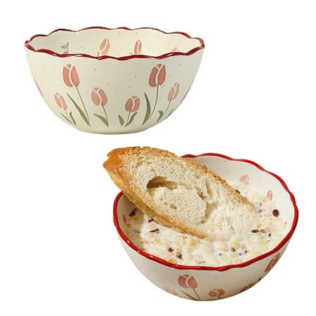 Qeeadeea Ceramic Cereal Bowl Set Of 2 Small Soup Bowl Vintage Flower Pattern Rice Bowl Microwave And Oven Safe-red-12x12x6cm 500ml
Qeeadeea Ceramic Cereal Bowl Set Of 2 Small Soup Bowl Vintage Flower Pattern Rice Bowl Microwave And Oven Safe-red-12x12x6cm 500ml