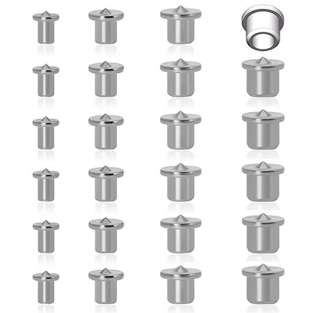 24PCS Dowel Centering Pins for Woodworking Steel Drill Center for Dowel and Tenon Center Transfer Plugs Point (1/4 5/16 3/8 1/2 )
24PCS Dowel Centering Pins for Woodworking Steel Drill Center for Dowel and Tenon Center Transfer Plugs Point (1/4 5/16 3/8 1/2 )