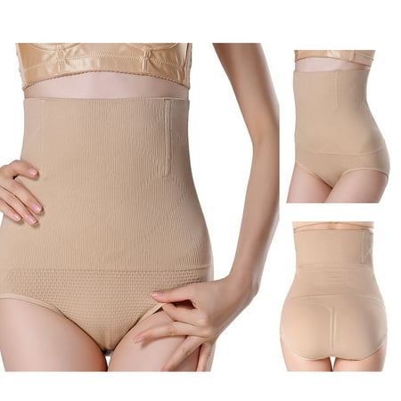 Women Shapers Panties High Waist Tummy Control Panties Nude-2XL