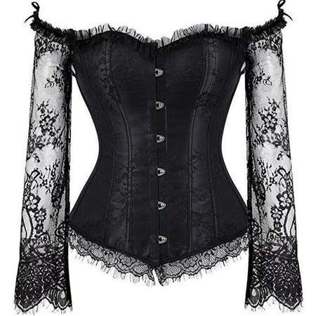 ZYK Wedding Women Off Shoulder Long Sleeve Lace Up Waist Training Overbust Corset
ZYK Wedding Women Off Shoulder Long Sleeve Lace Up Waist Training Overbust Corset