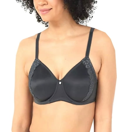 Breezies Everyday Elegance Underwire Support Bra Onyx 34B