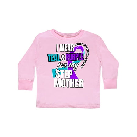 Inktastic Suicide Prevention I Wear Teal and Purple For My Step Mother Gift Toddler Boy or Toddler Girl Long Sleeve T-Shirt
Inktastic Suicide Prevention I Wear Teal and Purple For My Step Mother Gift Toddler Boy or Toddler Girl Long Sleeve T-Shirt