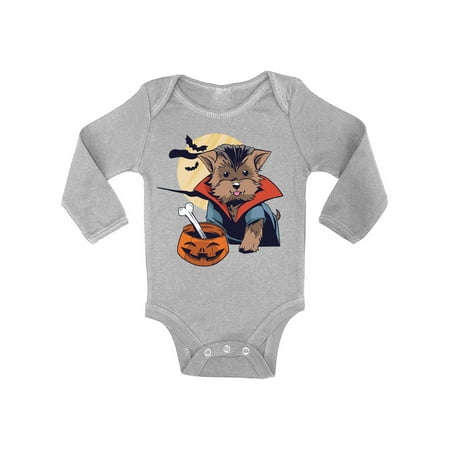 Awkward Styles Halloween Bodysuit Vampire Morkie Baby Romper