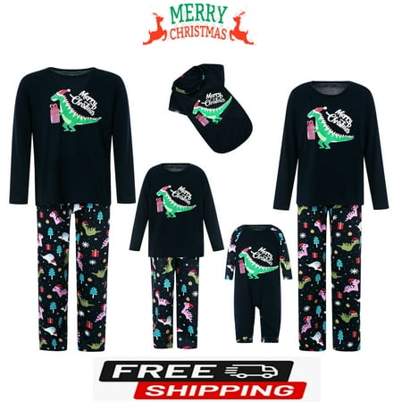ESASSALY Christmas Pajamas for Family with Dinosaur Letter Printing Top and Pants Jammies Sleepwear Matching PJ s Sets
ESASSALY Christmas Pajamas for Family with Dinosaur Letter Printing Top and Pants Jammies Sleepwear Matching PJ s Sets