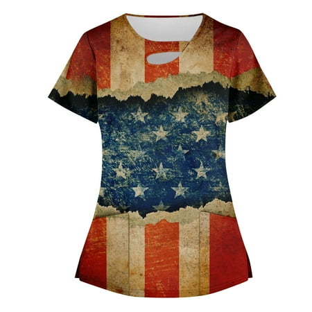 BIZIZA Plus Size Scrubs for Women Elegant 4th of July Graphic Oversized Scrub tops with Two Pocket V Neck Short Sleeve Summer Tops for Women Clearance Khaki S
BIZIZA Plus Size Scrubs for Women Elegant 4th of July Graphic Oversized Scrub tops with Two Pocket V Neck Short Sleeve Summer Tops for Women Clearance Khaki S