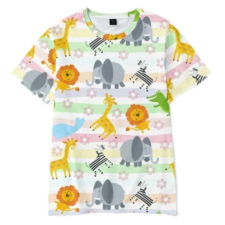 Cute Dinosaur Kids Clothes Summer Girls Boys Cartoon Tops Boys Short-sleeved T-shirt Children Clothing(C03-Size 110)
Cute Dinosaur Kids Clothes Summer Girls Boys Cartoon Tops Boys Short-sleeved T-shirt Children Clothing(C03-Size 110)