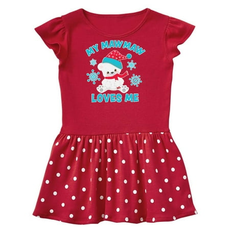 Inktastic Polar Bear My Mawmaw Loves Me in Santa Hat with Snowflakes Gift Baby Girl Dress
Inktastic Polar Bear My Mawmaw Loves Me in Santa Hat with Snowflakes Gift Baby Girl Dress