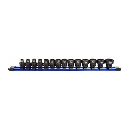 WTD AST-78211 0.5 in. Drive Nano Low Profile Impact SAE Socket Set - 11 Piece