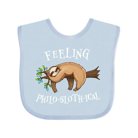 Inktastic Feeling Philo-Sloth-ical- cute and funny sloth on a tree branch Gift Baby Boy or Baby Girl Bib
Inktastic Feeling Philo-Sloth-ical- cute and funny sloth on a tree branch Gift Baby Boy or Baby Girl Bib