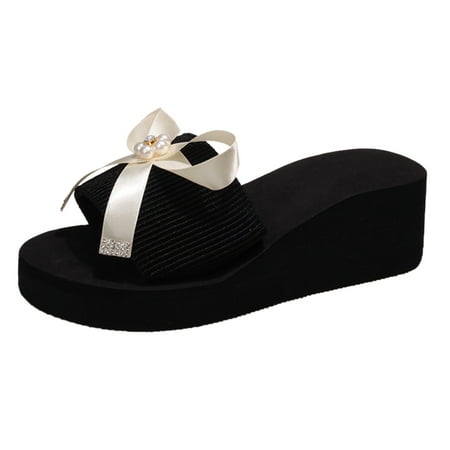 Slippers for Wide Feet Women Fun Slippers for Women Open Toe Fashion Summer Women Slippers Thick Soles Wedge Heel Slip On Open Toe Breathable Comfortable Pearl Ribbon Bow Beach Casual
Slippers for Wide Feet Women Fun Slippers for Women Open Toe Fashion Summer Women Slippers Thick Soles Wedge Heel Slip On Open Toe Breathable Comfortable Pearl Ribbon Bow Beach Casual