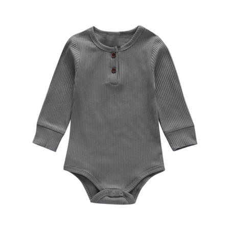 Infant Baby Boys and Girls Autumn and Winter Long Sleeve One-piece Suit Solid Color Round Neck Triangle Crawling Suit
Infant Baby Boys and Girls Autumn and Winter Long Sleeve One-piece Suit Solid Color Round Neck Triangle Crawling Suit
