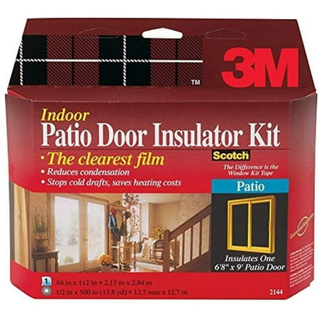 3M 2144W-6 Interior Patio Door Insulator Kit