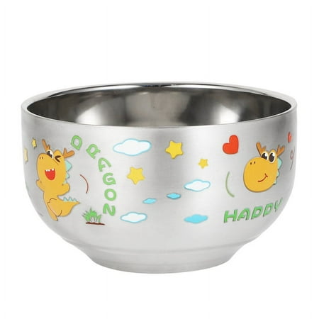 Teblacker Stainless Steel Bowl Dessert Bowl Salad Bowl Fruit Bowl Baby Food Bowl Kitchen Utensils(dragon)
Teblacker Stainless Steel Bowl Dessert Bowl Salad Bowl Fruit Bowl Baby Food Bowl Kitchen Utensils(dragon)