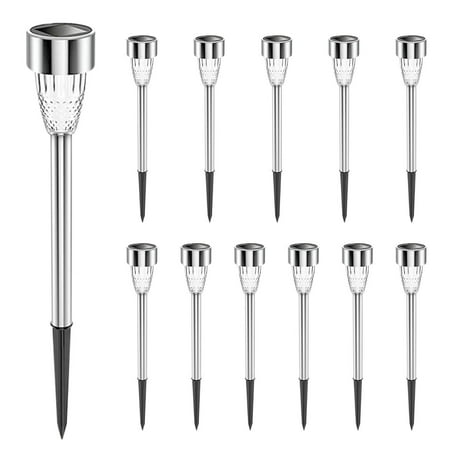 Solar Lights Outdoor Stainless Steel LED Lighting Solar Powered Outdoor Lights Solar Garden Lights for Walkway Patio Yard - 12 Pack
Solar Lights Outdoor Stainless Steel LED Lighting Solar Powered Outdoor Lights Solar Garden Lights for Walkway Patio Yard - 12 Pack