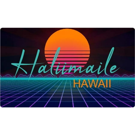 Haliimaile Hawaii 4 X 2.25-Inch Fridge Magnet Retro Neon Design