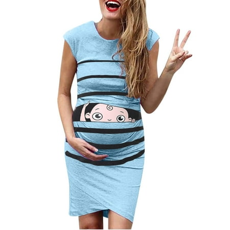 MPWEGNP Pregnanty Dress Casual Cute Dresses Maternity Print Cartoon Sleeveless Women s Maternity dress Spaghetti Strap Maternity Dress Toffee
MPWEGNP Pregnanty Dress Casual Cute Dresses Maternity Print Cartoon Sleeveless Women s Maternity dress Spaghetti Strap Maternity Dress Toffee