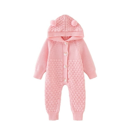 Wrcnote Newborn Hooded Long Sleeve Jumpsuit Cute Party Solid Color Romper Pompom Bodysuit Pink S
Wrcnote Newborn Hooded Long Sleeve Jumpsuit Cute Party Solid Color Romper Pompom Bodysuit Pink S