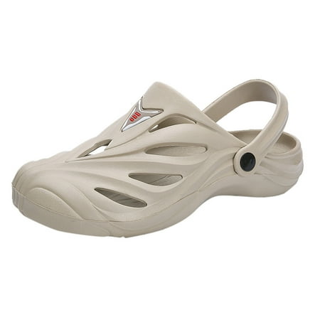 Yoslce Mens Sandals Thick Bottom Slip-Proof Sandals Hollow Beach Shoes Couple Leisure Hole Shoes Mens Athletic Shoes Beige 45
Yoslce Mens Sandals Thick Bottom Slip-Proof Sandals Hollow Beach Shoes Couple Leisure Hole Shoes Mens Athletic Shoes Beige 45