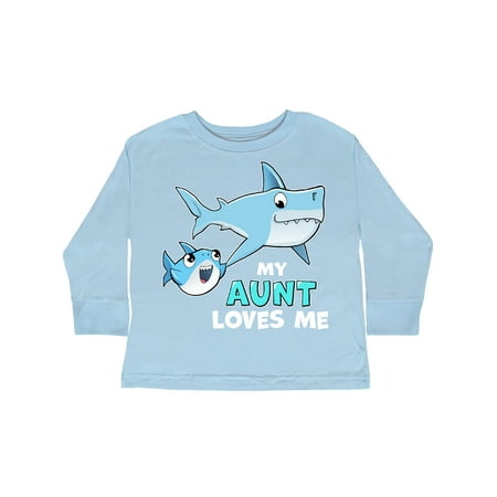 Inktastic My Aunt Loves Me with Cute Sharks Gift Toddler Boy or Toddler Girl Long Sleeve T-Shirt
Inktastic My Aunt Loves Me with Cute Sharks Gift Toddler Boy or Toddler Girl Long Sleeve T-Shirt