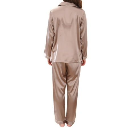 Women S Sleepwear Women Ladies Casual Spring Pure Color Long-Sleeved Comfortable Home Pyjamas Set Womens Sleepwear Polyester Khaki L
Women S Sleepwear Women Ladies Casual Spring Pure Color Long-Sleeved Comfortable Home Pyjamas Set Womens Sleepwear Polyester Khaki L