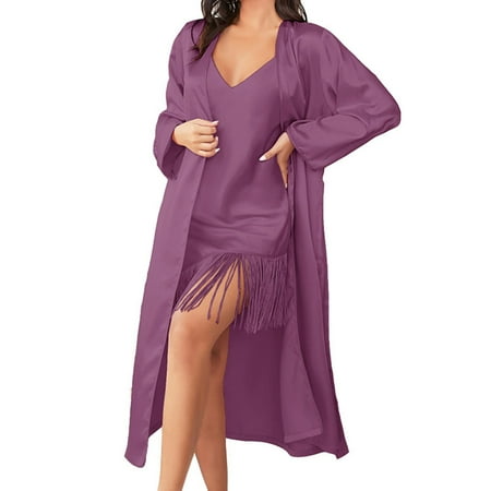 Nightgown Women Satin Chemise Lingerie Nightie V-Neck Dress Sleep Dress Sleepwear 2PCS Nightgown Nightshirt Sleepshirt Nightgown
Nightgown Women Satin Chemise Lingerie Nightie V-Neck Dress Sleep Dress Sleepwear 2PCS Nightgown Nightshirt Sleepshirt Nightgown