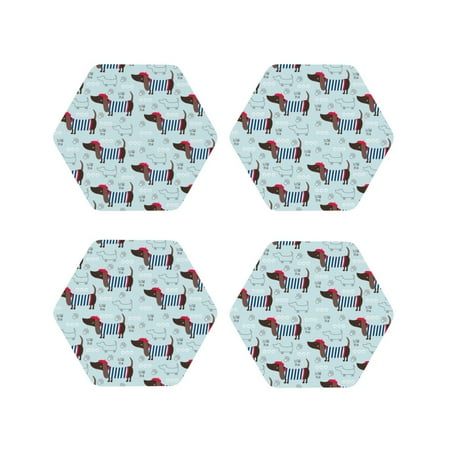 Drink Coasters Set of 4 Dachshund Dog Puppy Hat Leather Coasters for Coffee Table Protector Heat Resistant Cute Coasters for Home Decor Housewarming Gifts Bar Kitchen 4 Inch Hexagon
Drink Coasters Set of 4 Dachshund Dog Puppy Hat Leather Coasters for Coffee Table Protector Heat Resistant Cute Coasters for Home Decor Housewarming Gifts Bar Kitchen 4 Inch Hexagon
