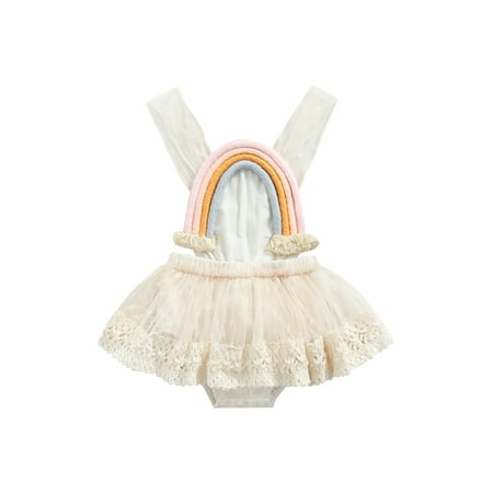 Newborn Infant Baby Girl Clothes Lace Rainbow Romper Dress Ruffle Backless Jumpsuit Bodysuit Summer Outfit
Newborn Infant Baby Girl Clothes Lace Rainbow Romper Dress Ruffle Backless Jumpsuit Bodysuit Summer Outfit