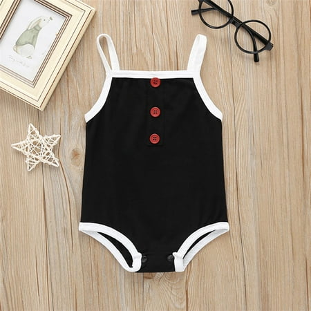 KONBECA Baby Boys Girls Rompers Infants Pure Cotton Coverall Baby Girls Romper Sleeveless One-pieces Suspenders Sling Jumpsuit Outfits Outfits (0-24 Months)
KONBECA Baby Boys Girls Rompers Infants Pure Cotton Coverall Baby Girls Romper Sleeveless One-pieces Suspenders Sling Jumpsuit Outfits Outfits (0-24 Months)