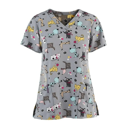 UDAXB Womens Nursing Scrub Tops Valentine s Day Love Heart Printed Working Uniform Short Sleeve V-Neck Workwear Blouse T-shirt with Pockets
UDAXB Womens Nursing Scrub Tops Valentine s Day Love Heart Printed Working Uniform Short Sleeve V-Neck Workwear Blouse T-shirt with Pockets