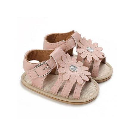Rotosw Toddler Kids Sandals Rubber Sole Crib Shoes Open Toe Flat Sandal Lightweight Sunflower Decor Princess Shoe Birthday Breathable Baby Flats Pink 18-24 months
Rotosw Toddler Kids Sandals Rubber Sole Crib Shoes Open Toe Flat Sandal Lightweight Sunflower Decor Princess Shoe Birthday Breathable Baby Flats Pink 18-24 months