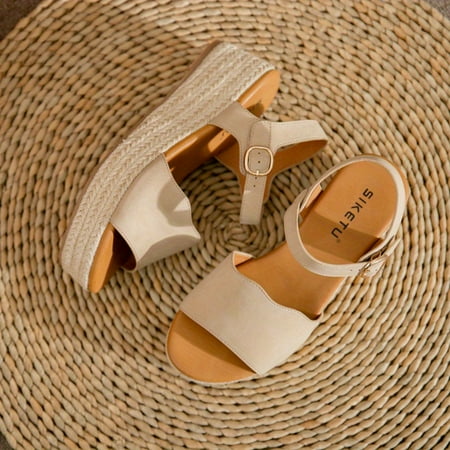Women‘s Platform Wedge Espadrilles Sandals Lightweight & Comfortable Ankle Strap Shoes Open Toe Casual Sandals
Women‘s Platform Wedge Espadrilles Sandals Lightweight & Comfortable Ankle Strap Shoes Open Toe Casual Sandals