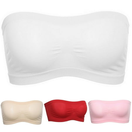 harmtty Women Solid Color Breathable Strapless Seamless Push Up Tube Top Bra Underwear Apricot
harmtty Women Solid Color Breathable Strapless Seamless Push Up Tube Top Bra Underwear Apricot