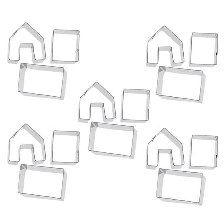 NUOLUX 5 Sets/15pcs Christmas Cookie Cutters Biscuit Molds Gingerbread House Cutters
NUOLUX 5 Sets/15pcs Christmas Cookie Cutters Biscuit Molds Gingerbread House Cutters