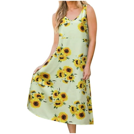 Black Dresses for Women Sexy Dresses for Women Fashion Women Casual V-Neck Summer Prints Loose Sleeveless Vest Camis Dress Summer Savings Summer Dresses for Women 2022 Valentines Dress Green M
Black Dresses for Women Sexy Dresses for Women Fashion Women Casual V-Neck Summer Prints Loose Sleeveless Vest Camis Dress Summer Savings Summer Dresses for Women 2022 Valentines Dress Green M