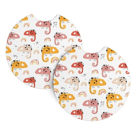 2 Pack Car Cup Coaster - Cartoon Cute Chameleon Lizard Car Cup Holder Coaster Anti-Slip Car Coasters Car Interior Accessories Car Assecories for Women Men
2 Pack Car Cup Coaster - Cartoon Cute Chameleon Lizard Car Cup Holder Coaster Anti-Slip Car Coasters Car Interior Accessories Car Assecories for Women Men