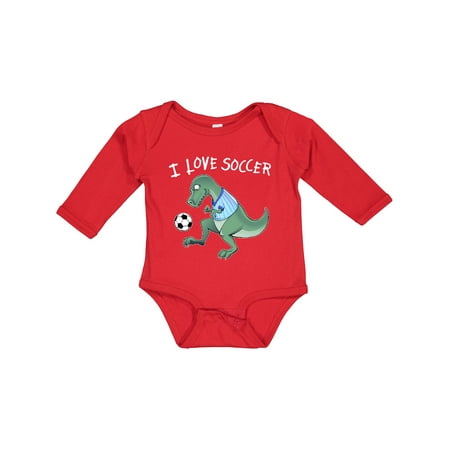 Inktastic I Love Soccer-Dinosaur in Blue Gift Baby Boy or Baby Girl Long Sleeve Bodysuit
Inktastic I Love Soccer-Dinosaur in Blue Gift Baby Boy or Baby Girl Long Sleeve Bodysuit