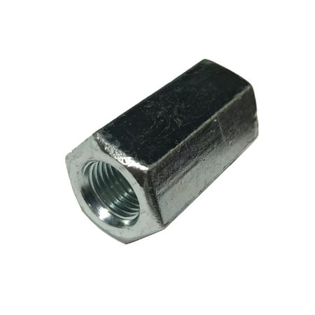 (1) M10 - 1.25 Hex Coupling Nut Steel Zinc DIN 6334