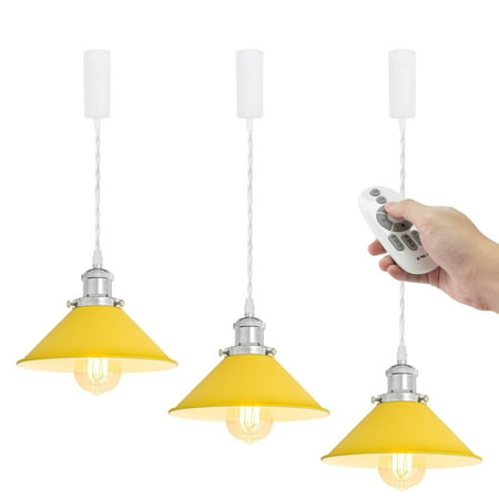 FSLiving Adjustable Height Remote Control H-Type Track Pendangt Light with E26 Silver Socket Retro Decoration Industrial Factory Yellow Lamp Dimmable Color Changing for Kitchen Customizable - 3 Lights
FSLiving Adjustable Height Remote Control H-Type Track Pendangt Light with E26 Silver Socket Retro Decoration Industrial Factory Yellow Lamp Dimmable Color Changing for Kitchen Customizable - 3 Lights