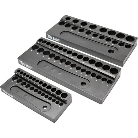 Magnetic Socket Toolbox Organizer - Useful Ratchet Holder - 3 Organization Trays 1/2 3/8 1/4 Inch Drive - Metric Socket holders - Organizers for Garage Mechanics - Cool Gifts for Men
Magnetic Socket Toolbox Organizer - Useful Ratchet Holder - 3 Organization Trays 1/2 3/8 1/4 Inch Drive - Metric Socket holders - Organizers for Garage Mechanics - Cool Gifts for Men
