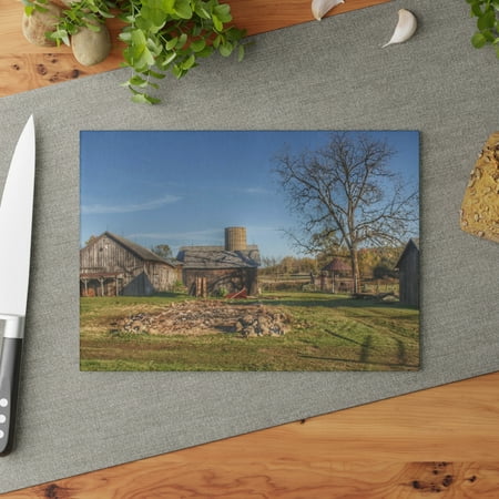 Bowers Road Greys| Barn Boutique Tempered Glass Cutting Board