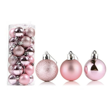 Hariumiu 24Pcs Christmas Ball Delicate Reusable High Gloss Xmas Tree Decor Ball Pendant Home Decor
Hariumiu 24Pcs Christmas Ball Delicate Reusable High Gloss Xmas Tree Decor Ball Pendant Home Decor