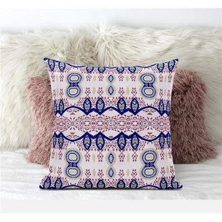 Amrita Sen Designs CAPL695FSDS-BL-20x20 20 x 20 in. Sephalina Paisley Leaves Suede Blown & Closed Pillow - White Red & Blue
Amrita Sen Designs CAPL695FSDS-BL-20x20 20 x 20 in. Sephalina Paisley Leaves Suede Blown & Closed Pillow - White Red & Blue