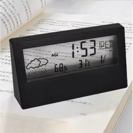 Fancy Weather Station Indoor Outdoor Thermometer Transparent Display Digital Weather Thermometer with Atomic Clock Forecast Station with Calendar
Fancy Weather Station Indoor Outdoor Thermometer Transparent Display Digital Weather Thermometer with Atomic Clock Forecast Station with Calendar