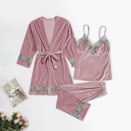 Fatuov Womens Lingerie Sets Nightgown Gold Velvet Pajamas Lace Nightdress Underwear Sleepwear Trousers On Sale
Fatuov Womens Lingerie Sets Nightgown Gold Velvet Pajamas Lace Nightdress Underwear Sleepwear Trousers On Sale