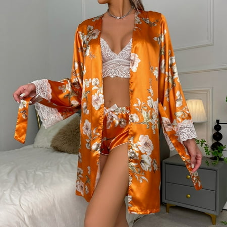dmqupv Robes for Women Lady Sleepwear Womens Lingerie Satin Pajamas Shorts Set Nightwear plus Size Kimono Orange Small
dmqupv Robes for Women Lady Sleepwear Womens Lingerie Satin Pajamas Shorts Set Nightwear plus Size Kimono Orange Small