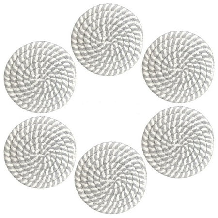 6 Pack Absorbent Drink Coasters Handmade Braided Drink Coasters Super Absorbent Heat-Resistant Coasters for Drinks Great Housewarming Gift
6 Pack Absorbent Drink Coasters Handmade Braided Drink Coasters Super Absorbent Heat-Resistant Coasters for Drinks Great Housewarming Gift