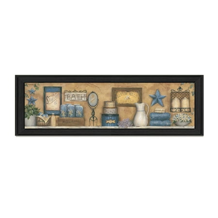 "Starlight Bath" By Carrie Knoff, Printed Wall Art, Ready To Hang , Black Frame